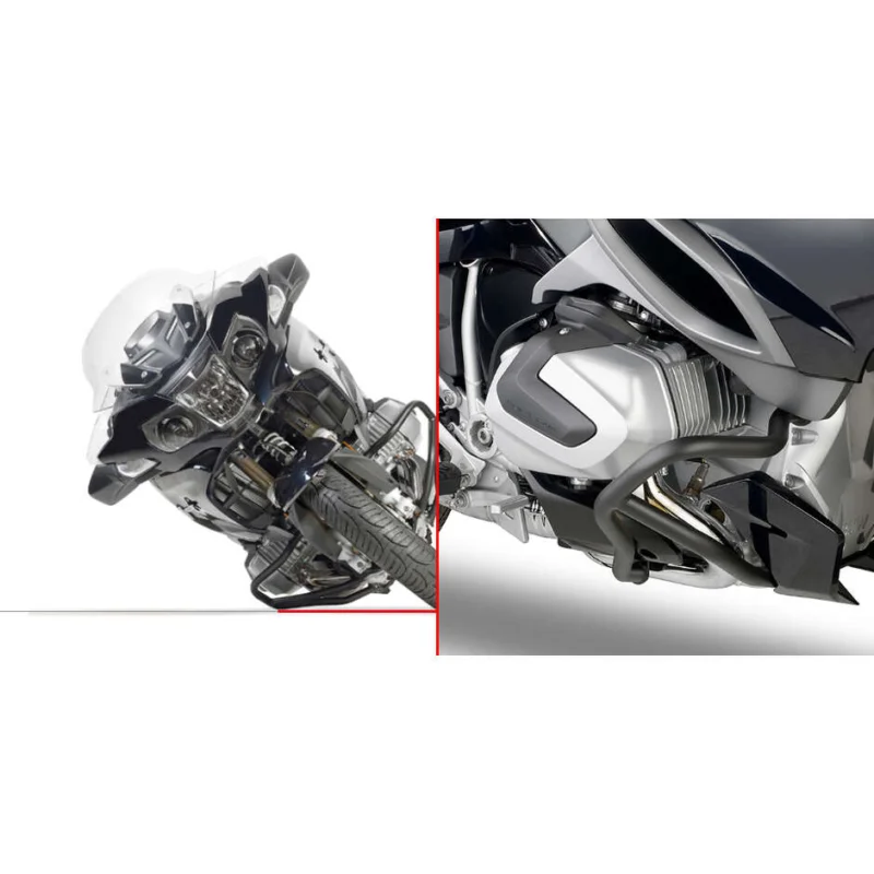 Black tubular engine guard Integrated slider Givi TN5135 For BMW R 1250 RT (19 > 24) Offerta Lampo