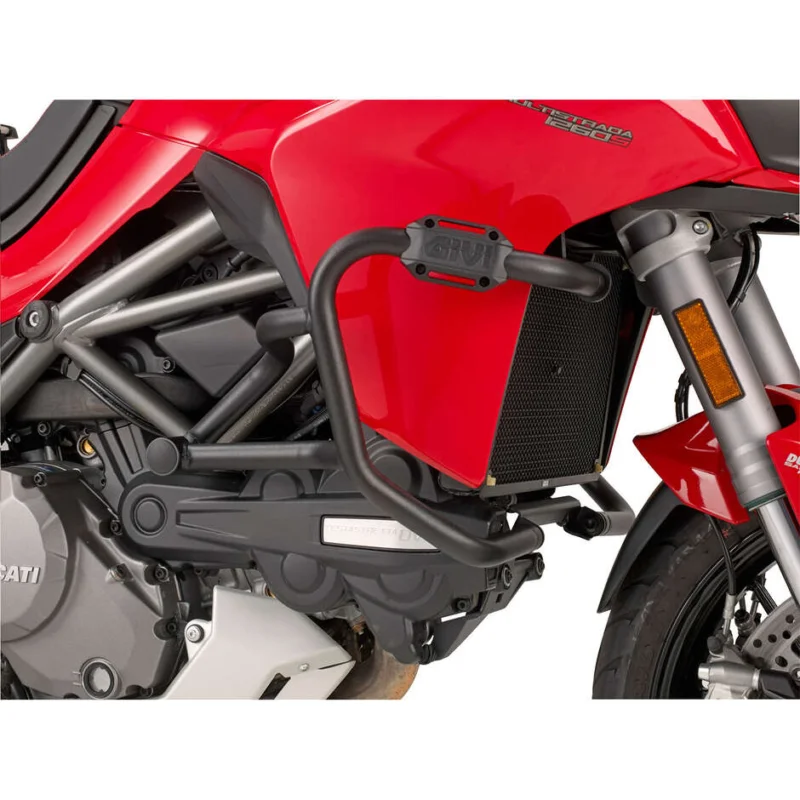 Black tubular engine guard Integrated slider Givi TN7406B For DUCATI Multistrada 950 (17 > 18) / Multistrada 950 S (19 > 21) / Multistrada 1200 (15 > 18) / Multistrada 1260 (18 > 20) Offerta Speciale