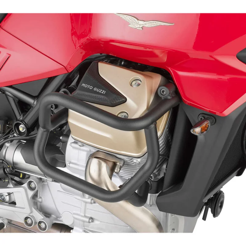 Black tubular engine guard Integrated slider Givi TN8207 For MOTO GUZZI V100 Mandello 1000 (22 > 24) Spedizione Gratuita