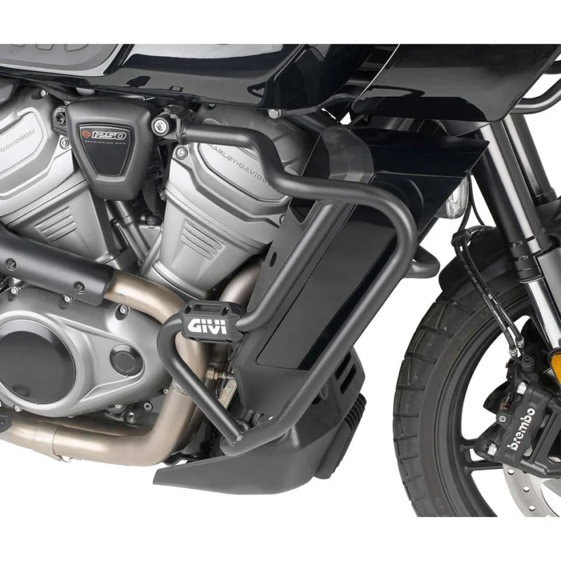 Black tubular engine guard Integrated slider Givi TN8400 For HARLEY DAVIDSON Pan America 1250 (21 > 24) Miglior Prezzo