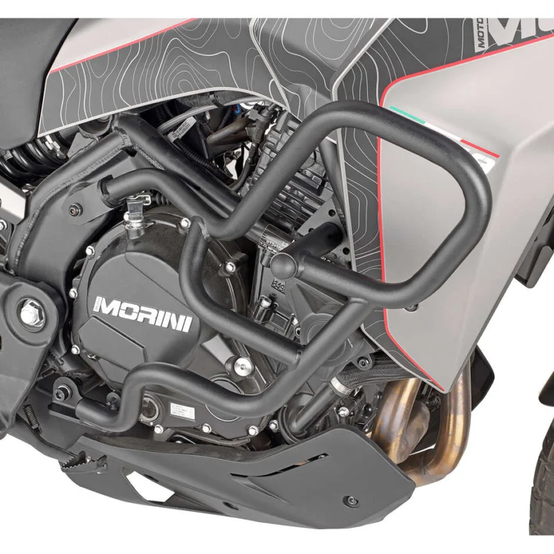 Black tubular engine guard Integrated slider Givi TN9350 For MOTO MORINI X-Cape 649 (21 > 24) Più Venduto