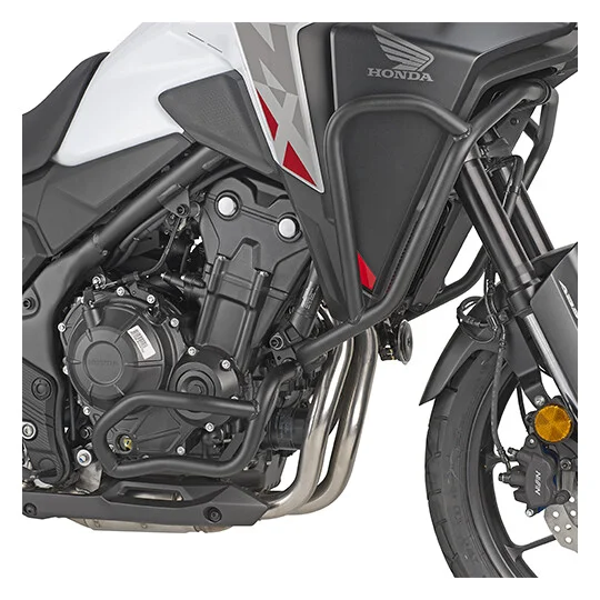 Black tubular engine guard Integrated slider Givi TNH1203 For HONDA NX 500 (24) Direttamente Dal Produttore