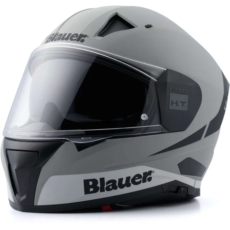 Offerta Speciale Blauer NF01 Naca Full Face Motorcycle Helmet Double Graphic Visor A Gray Black