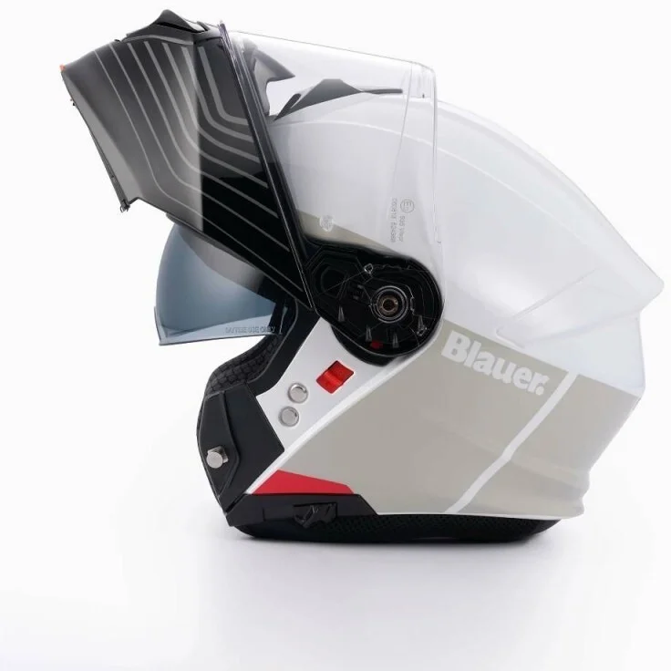Blauer Noah P/J Modular Motorcycle Helmet White Prezzo Di Fabbrica