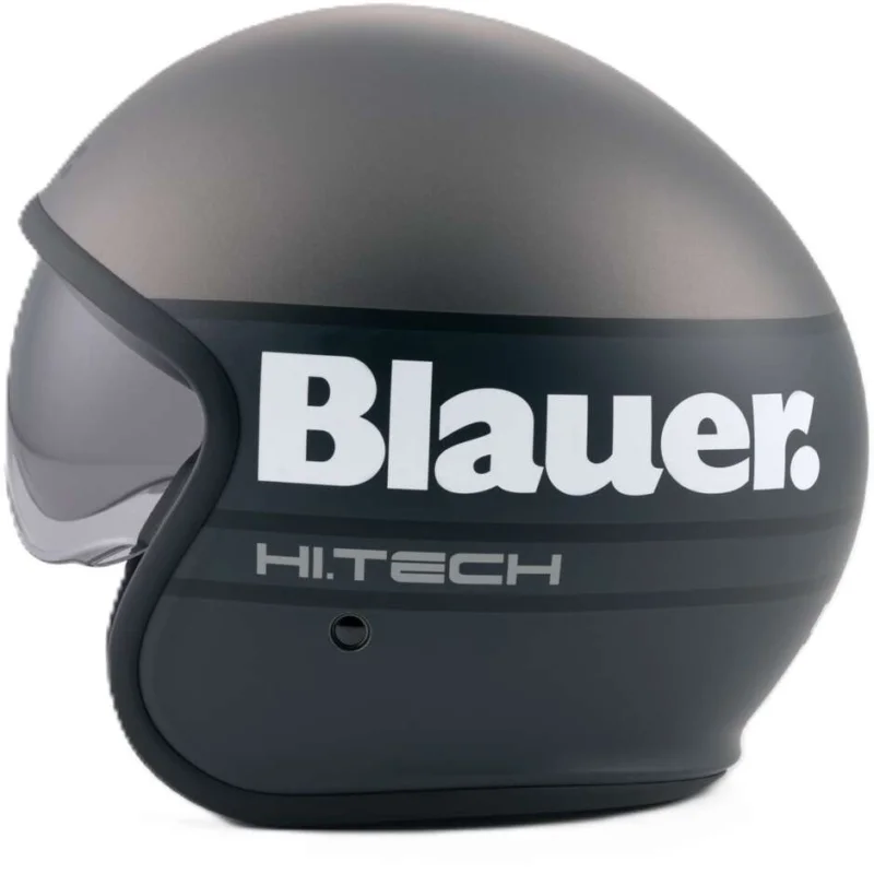 Blauer Pilot 4.0 Jet Motorcycle Helmet, Matt Grey Titanium Prezzo Ridotto