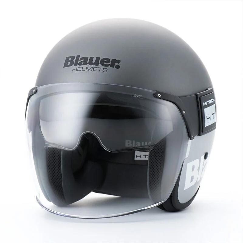 Blauer Pod 06 Jet Motorcycle Helmet, Matt Titanium Grey Prezzo Conveniente
