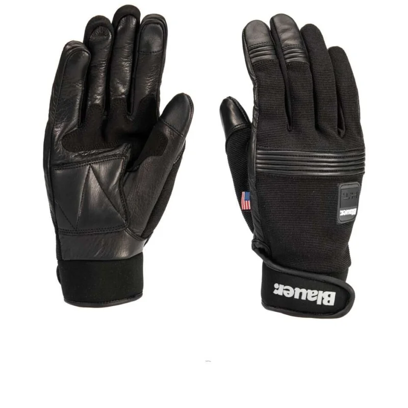 Blauer Summer Motorcycle Gloves In Black Urban Fabric Offerta