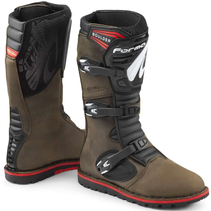 Boot Enduro & Trial Shape BOULDER Brown Offerta Limitata