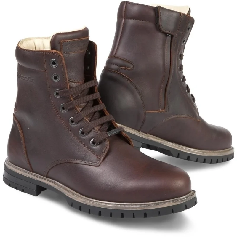 Boots Cafe Racer Motorcycle Technicians Stylmartin ACE Brown Scelto Dai Clienti