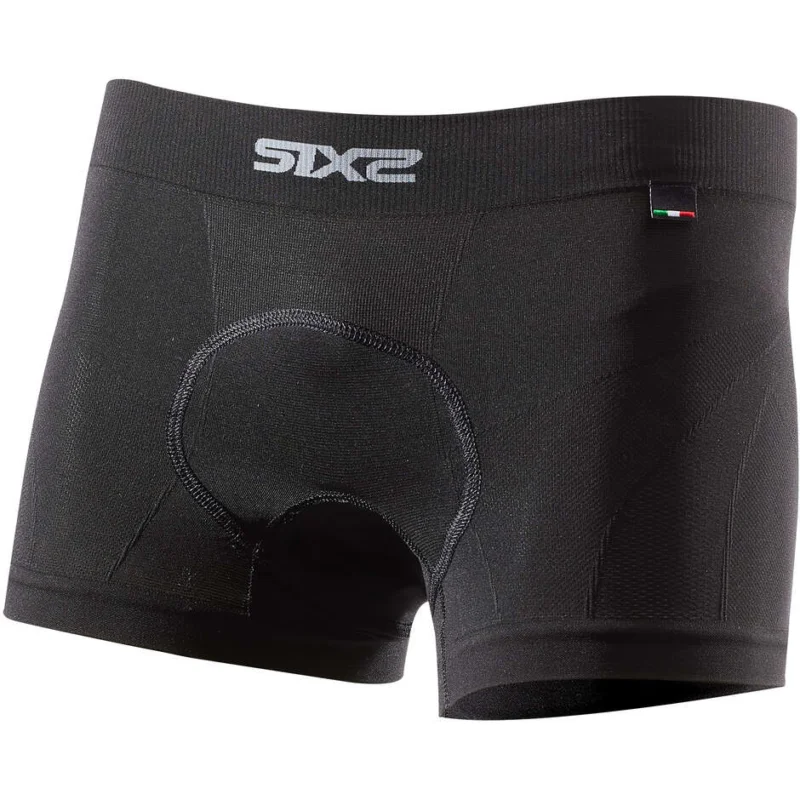 Boxer With Endurance Pad Sixs BOX6 V2 All Black Affare