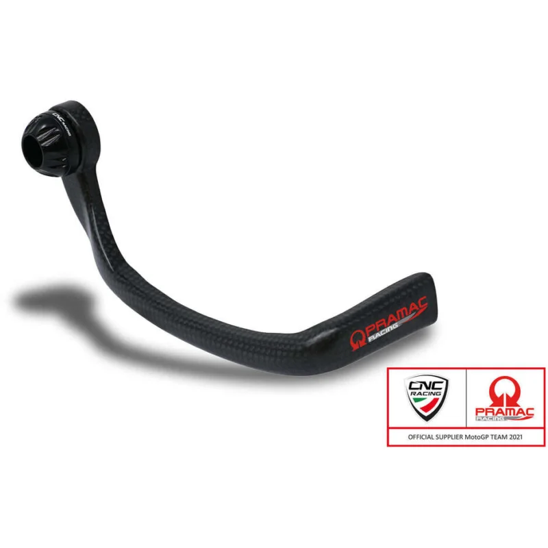 Brake-Guard Carbon Race PL150 - Glossy carbon front brake lever guard - Pramac Racing Limited Edition CNC Racing Black Ultima Occasione