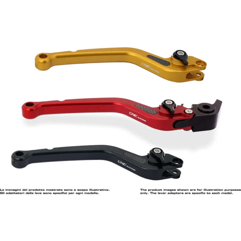 Brake Lever LBL07 - Long Model CNC Racing Black Spedizione Gratuita