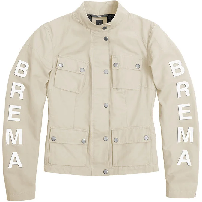 Solo Oggi Brema Silver Vase Compact JW Women's Motorcycle Jacket Beige