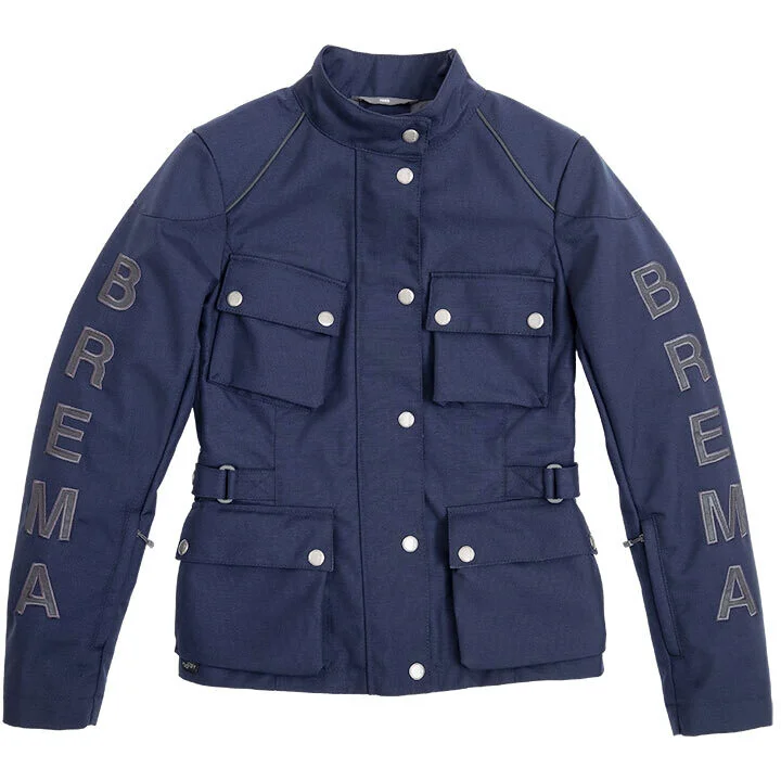 Brema Silver Vase GT JW Navy Blue Women's Motorcycle Jacket Ultime Pezzi
