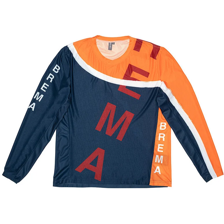 Vendita Finale Brema Valli XR-S Evo Orange Navy Motorcycle Jersey