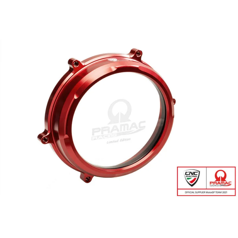 Saldi CA200 Clear Carter for Oil Clutch Ducati Panigale Pramac Racing Lim. Ed. CNC Racing Red