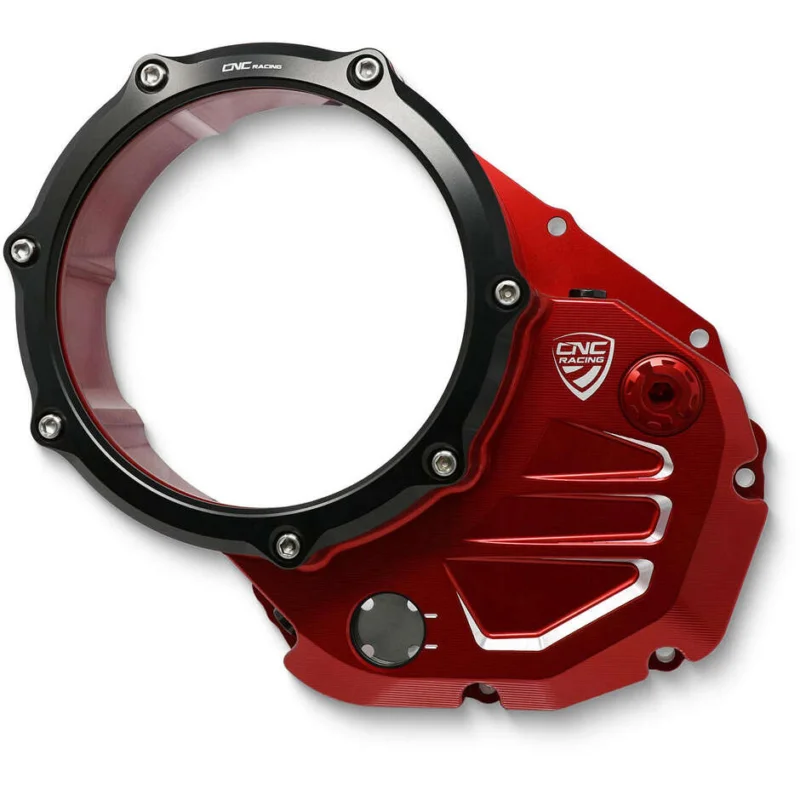 Pagamento Sicuro CA501 Transparent Carter for Ducati BICOLOR CNC Racing Oil Clutches Red Black
