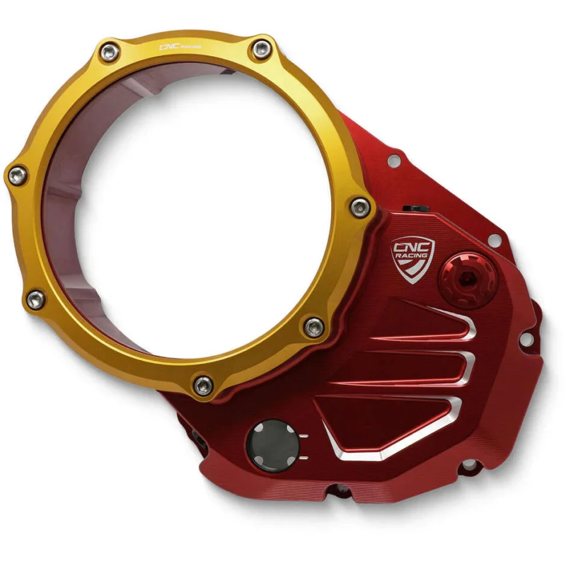 A Buon Prezzo CA501 Transparent Carter for Ducati BICOLOR CNC Racing Oil Clutches Red Gold