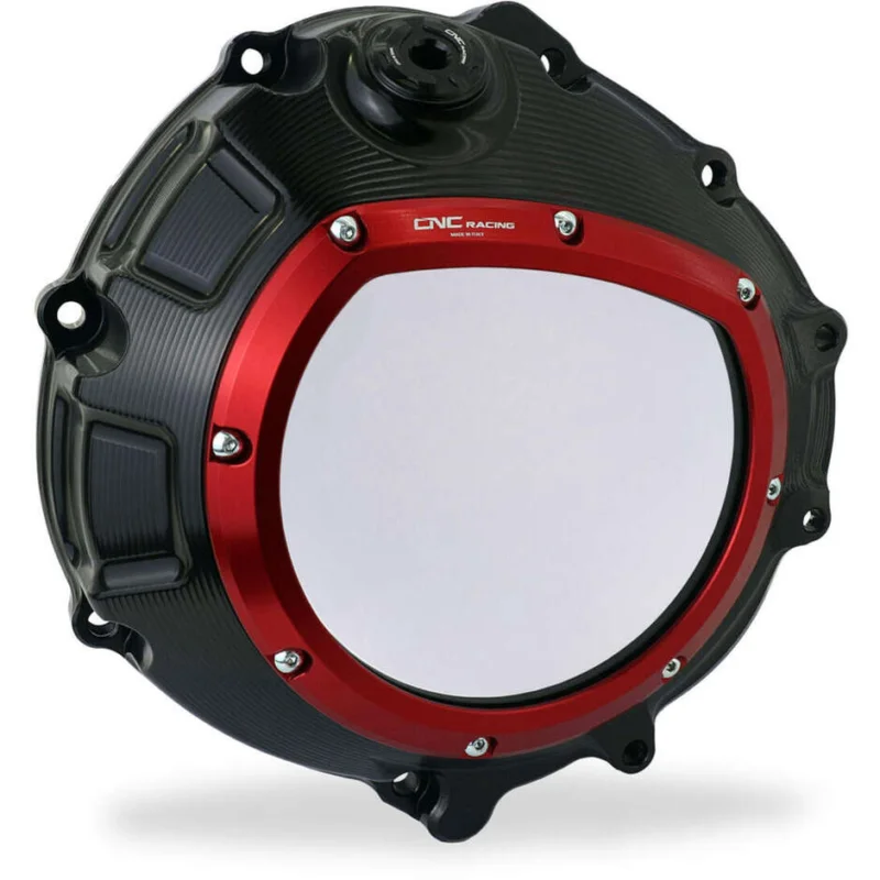 Solo Oggi CA800 BMW CNC Racing Transparent Clutch Cover Black Red