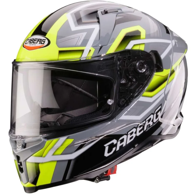 Pagamento Sicuro Caberg AVALON X BRAMA Full Face Motorcycle Helmet Grey Fluo Yellow Black