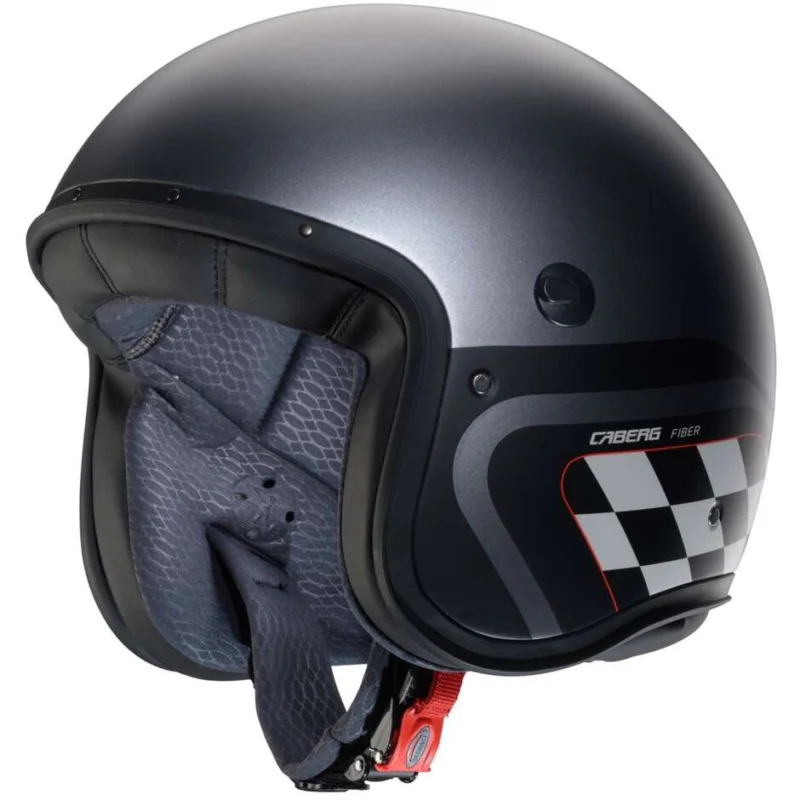Caberg FREERIDE X DAYTONA Jet Motorcycle Helmet Matt Gun Metal Black White Economico