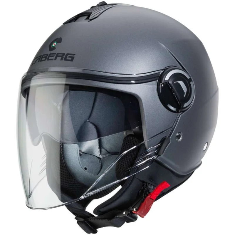 Caberg RIVIERA V4X Jet Motorcycle Helmet Matt Gray Offerta Lampo