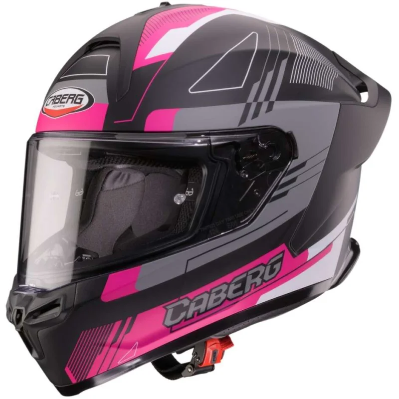 Caberg ROXTER COLT Full Face Motorcycle Helmet Matte Black Fuchsia White Acquista Ora
