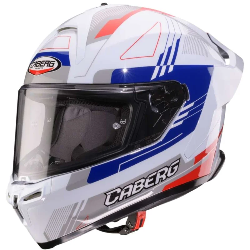 Caberg ROXTER COLT Full Face Motorcycle Helmet White Red Blue Grey Di Tendenza