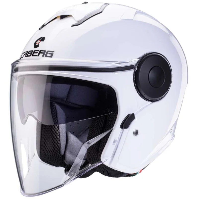 Caberg SOHO White Motorcycle Jet Helmet Reso Gratuito