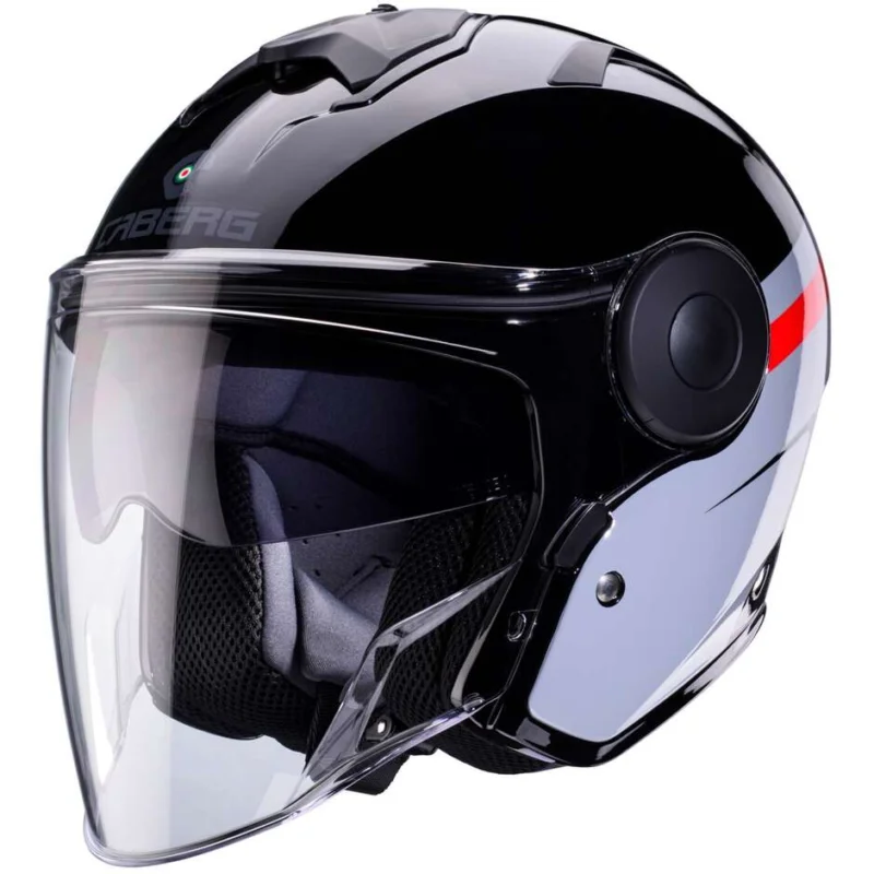 Ordina Subito Caberg SOHO ZEPHYR Jet Motorcycle Helmet Black Gray Red