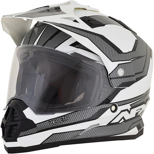 Cacso Moto Integrale Dual Sport Afx FX-39 Color VELETA Black Economico