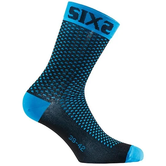 Calza Corta compressive SIXS Azzurro Occasione Imperdibile