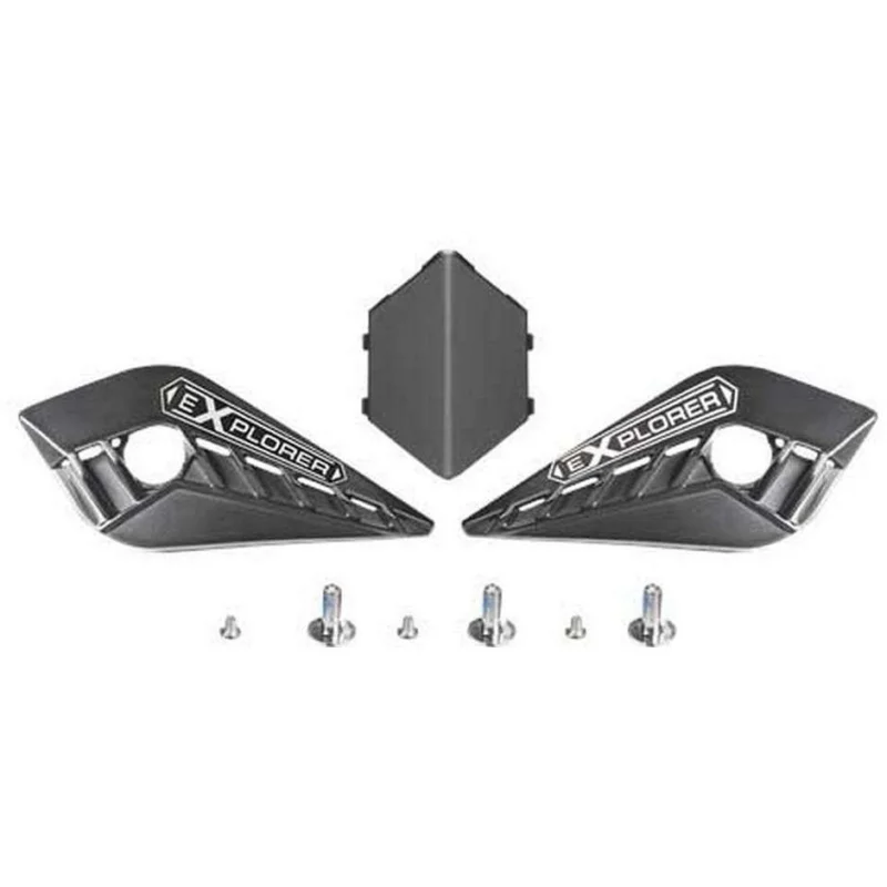 Carbon Peak Screw Kit + Cover for Ls2 MX701 EXPLORER Helmet Consegna Rapida