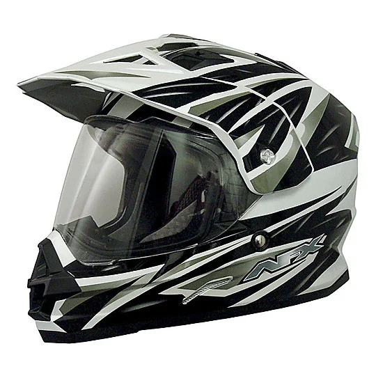 Casco Moto Integral Dual Sport Afx FX-39DS coloring Strike Black Direttamente Dal Produttore
