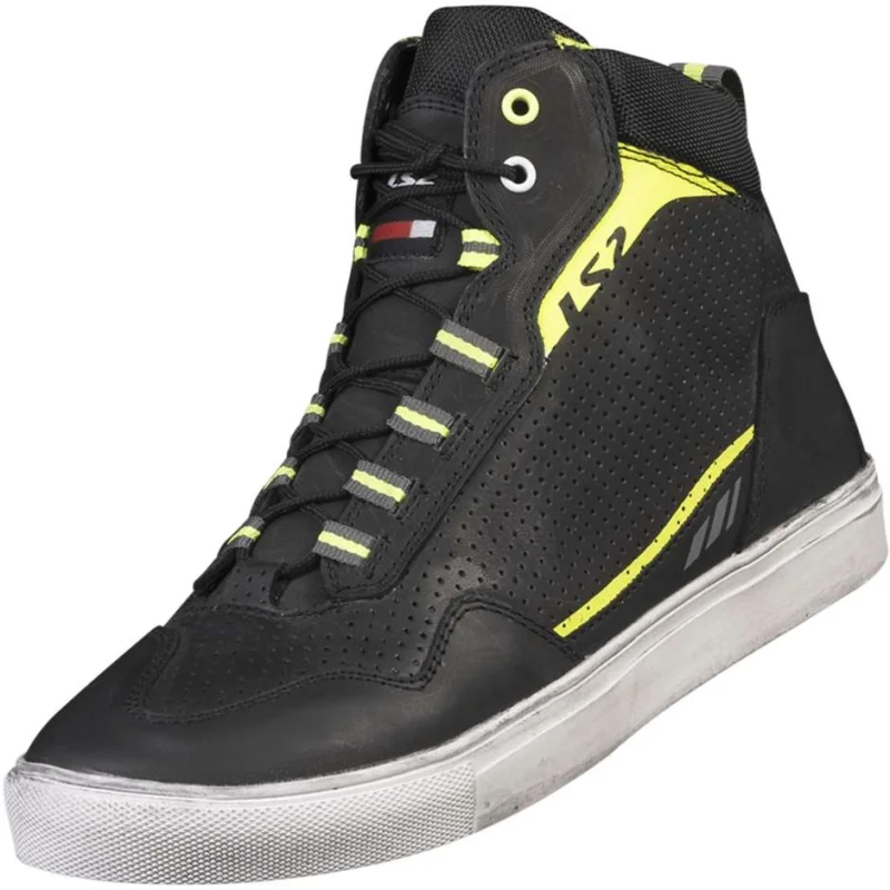 Compra Adesso Casual Motorcycle Shoes Ls2 ZOE MAN Black HV Yellow
