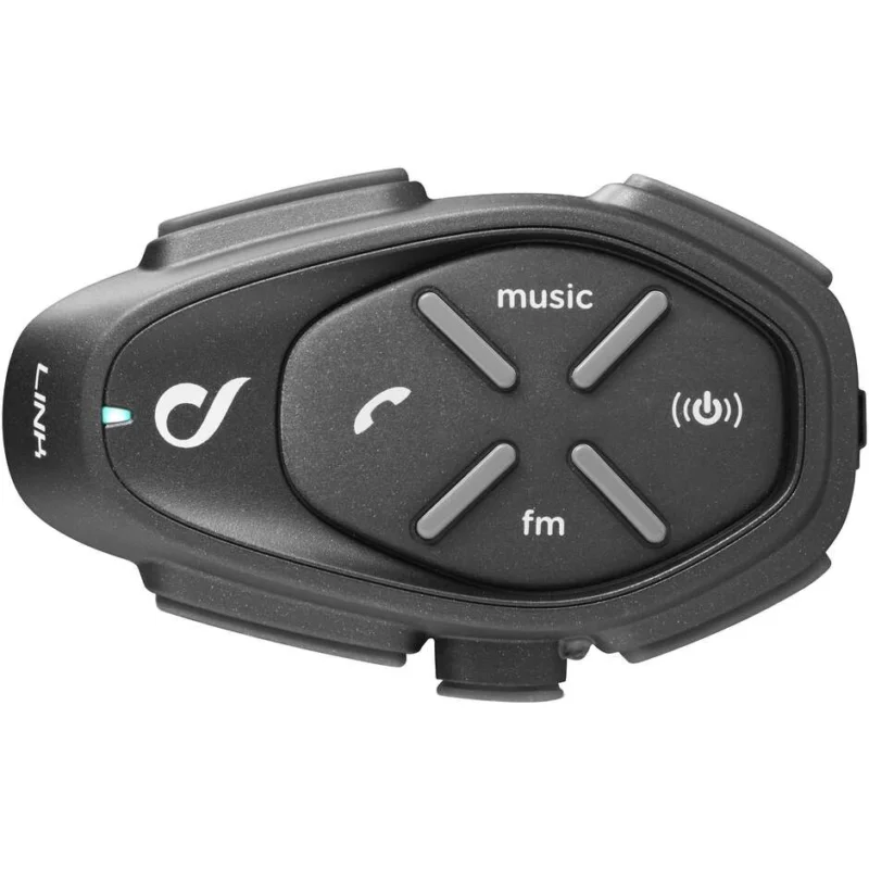Spedizione Espresso CellularLine LINK HD Single Bluetooth Motorcycle Intercom - 40mm HD Speakers