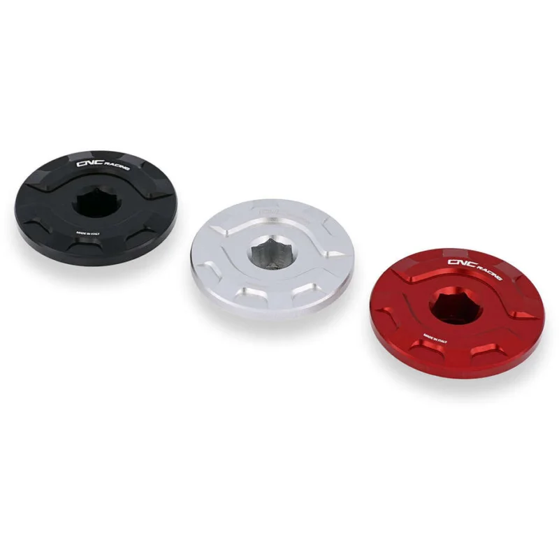 CF100 Aprilia CNC Racing Red Timing Inspection Cap Promozione