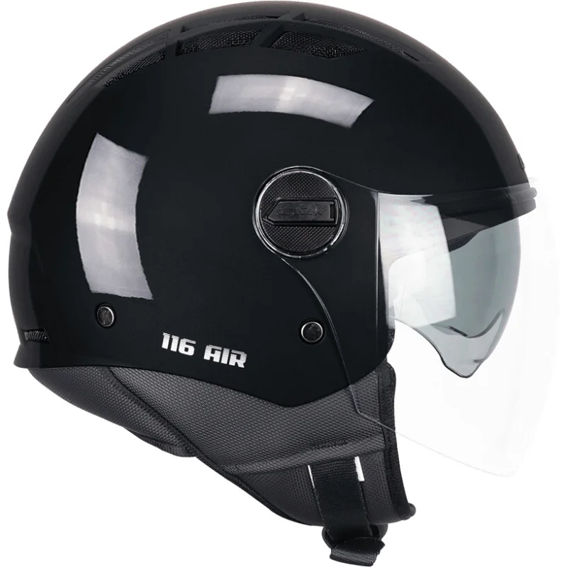 Direttamente Dal Produttore CGM 116A AIR MONO Jet Motorcycle Helmet Black