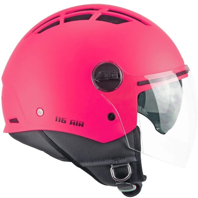 CGM 116A AIR MONO Jet Motorcycle Helmet Matt fluo pink Subito Disponibile