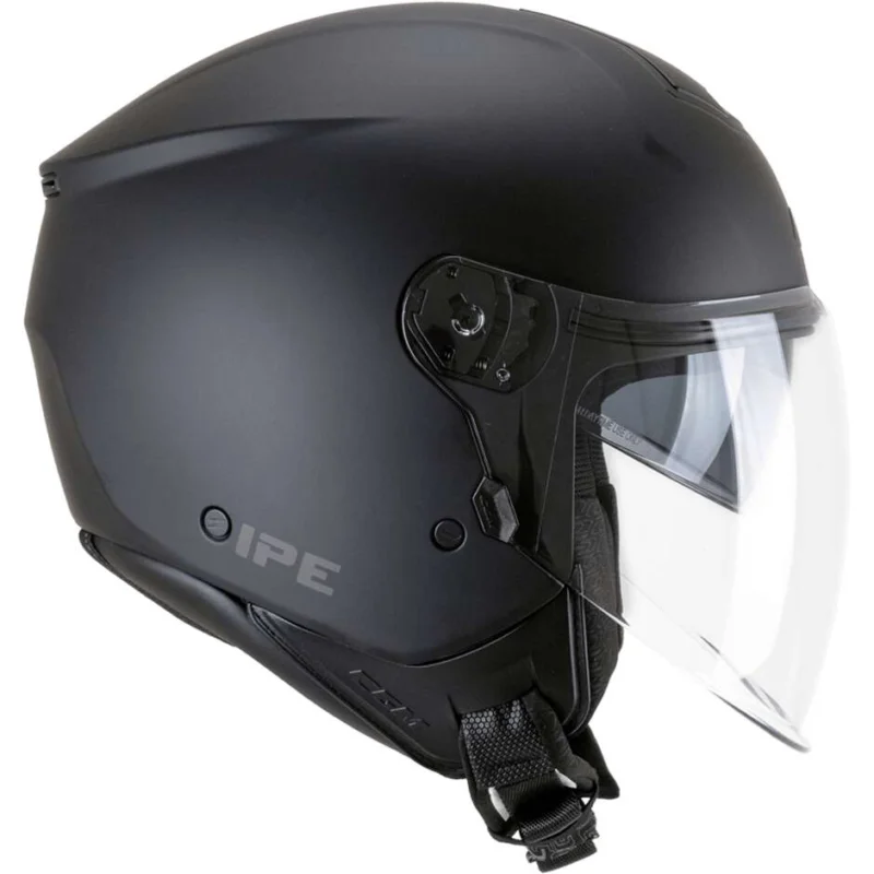Quantità Limitata CGM 126A IPE MONO Jet Motorcycle Helmet, Matt Black
