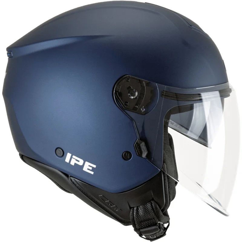 CGM 126A IPE MONO Jet Motorcycle Helmet, Satin Blue Super Prezzo