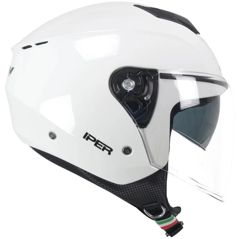 Ultime Pezzi CGM 126A IPER MONO Jet Motorcycle Helmet White