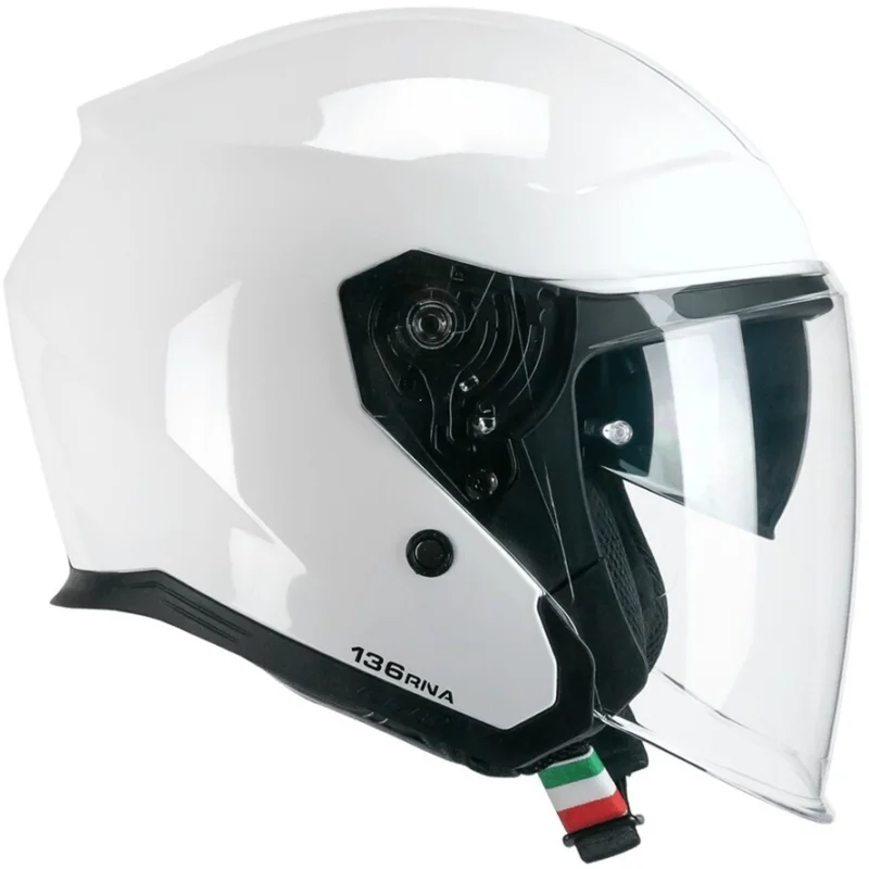 CGM 136A RNA MONO Jet Motorcycle Helmet White Miglior Prezzo
