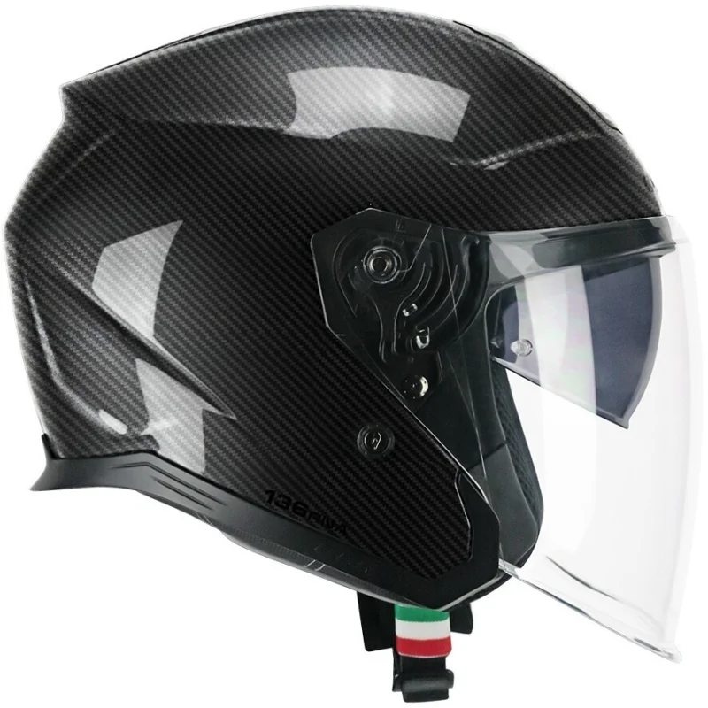 Spedizione Espresso CGM 136C RNA PRO Carbon Jet Motorcycle Helmet Black