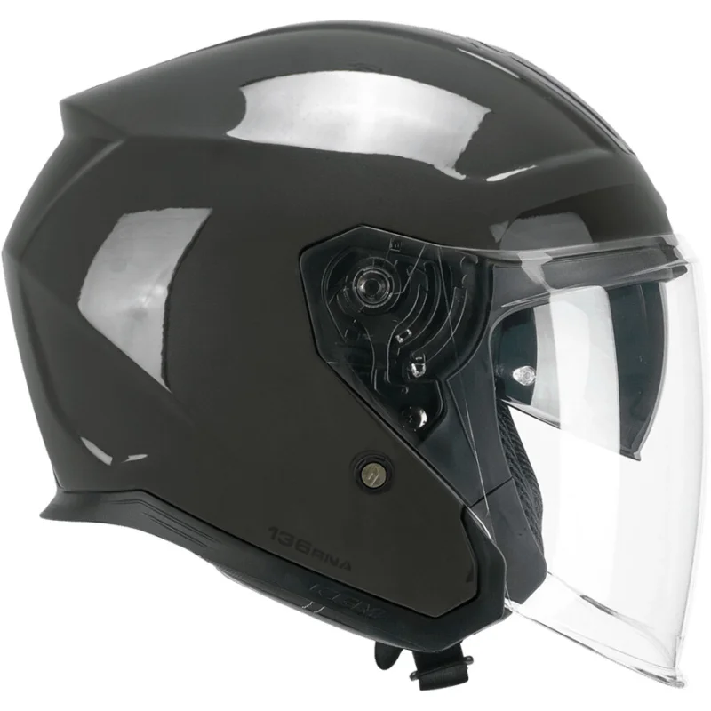 CGM 136F RNA FIBER MONO Jet Motorcycle Helmet Graphite A Buon Prezzo