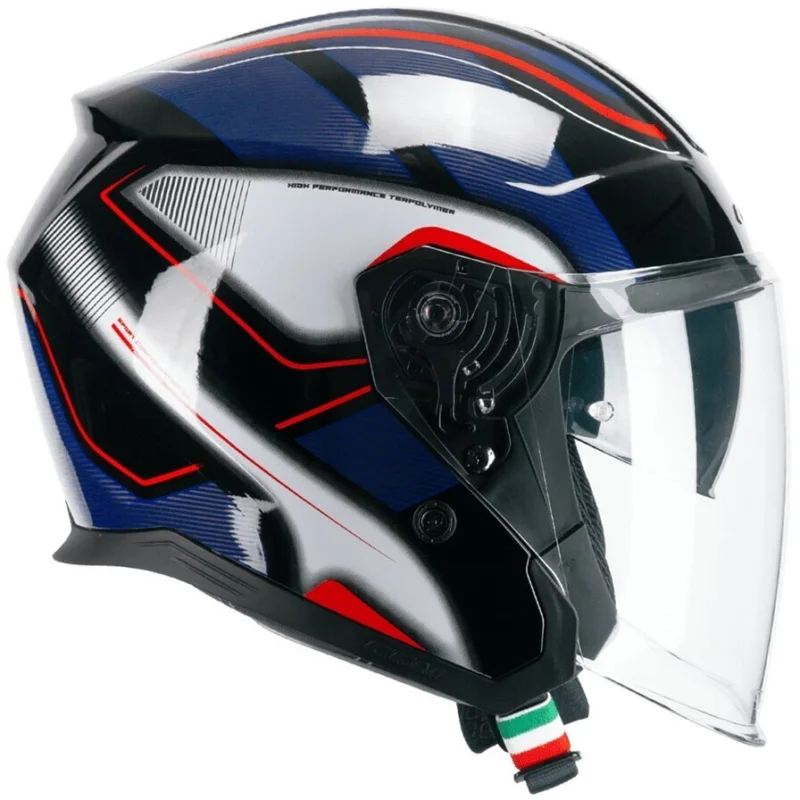 CGM 136G RNA SPORT Jet Motorcycle Helmet Black Red Blue Promozione Esclusiva