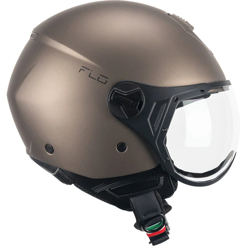 A Buon Prezzo CGM 167A FLO MONO Jet Motorcycle Helmet Satin Dove Grey Shaped
