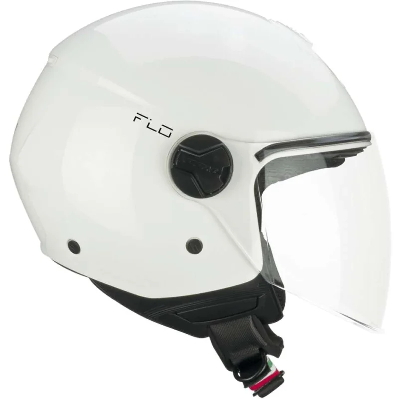 CGM 167A FLO MONO Jet Motorcycle Helmet White - Long Visor Spedizione Gratuita