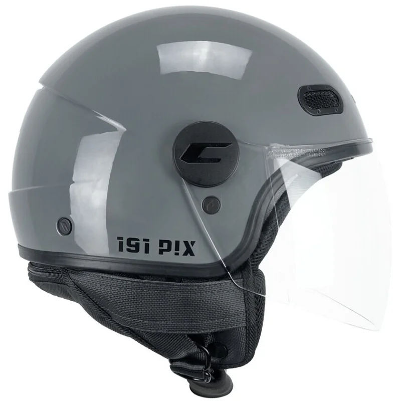CGM 191A PIX MONO Jet Motorcycle Helmet Gray long Vendita Finale