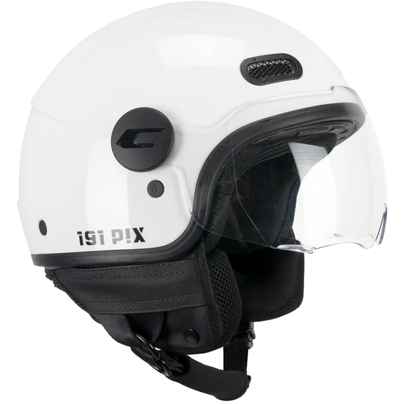 Prezzo Di Fabbrica CGM 191A PIX MONO Jet Motorcycle Helmet White contoured
